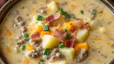 Schmeckt am nächsten Tag genauso perfekt, Hamburger Suppe mit 450 g Hackfleisch