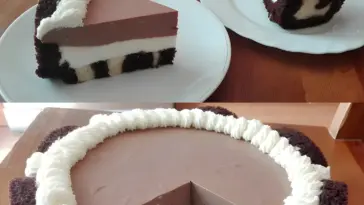 Schokoladentorte aus Biskuitrollen