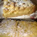 Streuselkuchen mit 150 g Butter und 2 Packung Vanillepuddingpulver