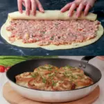 Teig eingerollt mit Hackfleisch W2xEX 2.5x Q99 png