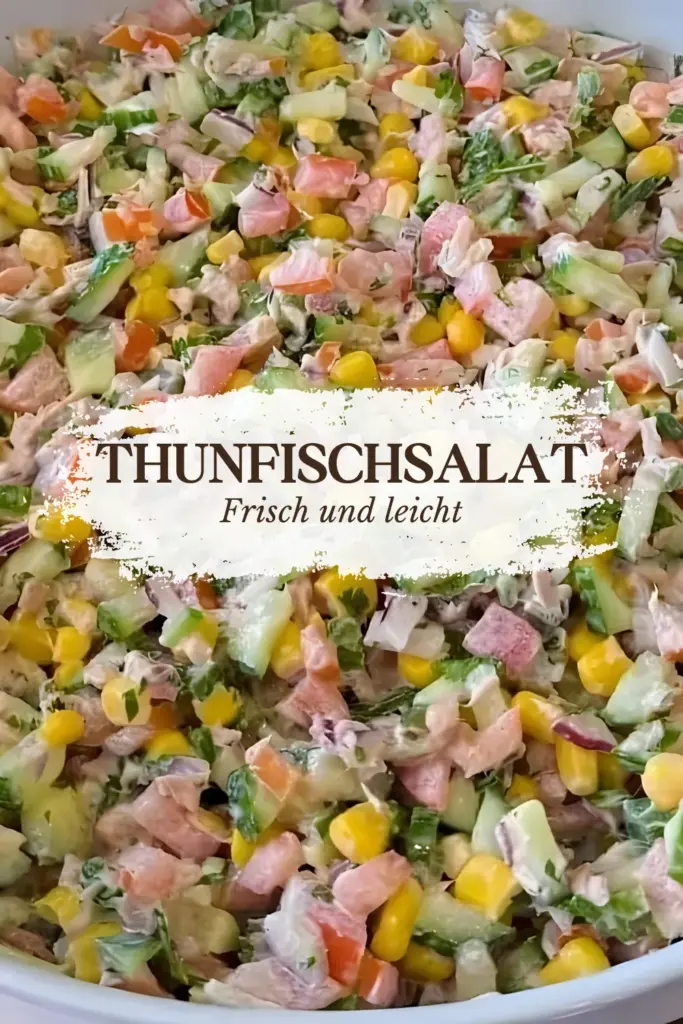 Thunfischsalat mit 1 Dose Mais, ich bin in ihn verliebt! 1 Thunfischsalat mit 1 Dose Mais ich bin in ihn verliebt