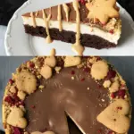 Tripple-Chocolate-Brownie-Cheesecake - Käsekuchen mit 3 Sorten Schokolade