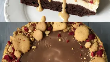 Tripple-Chocolate-Brownie-Cheesecake - Käsekuchen mit 3 Sorten Schokolade