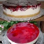 Windbeuteltorte mit Schwarzen Johannisbeeren