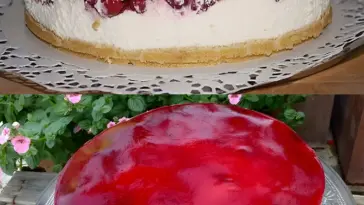 Windbeuteltorte mit Schwarzen Johannisbeeren