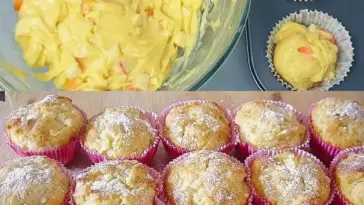 Apfelmuffins mit 250 g Quark die auf der Zunge zergehen!