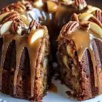 Apfel-Pekannuss-Kuchen mit Karamellglasur – Einfache Rezeptur