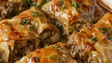 Sauerkraut-Rollen mit Rindfleisch und Reis – Einfache Abendessen Rezept