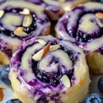 Blaubeer-Käsekuchen-Rollen Rezept – Süßer und Einfacher Genuss