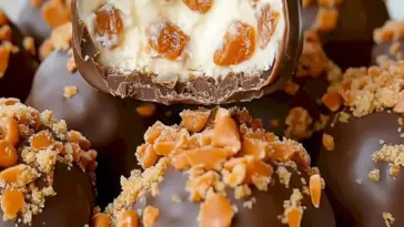 Butterfinger Schokoladen-Karamell-Crunch-Trüffel Rezept