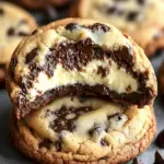 Käsekuchen gefüllte Schokoladenkekse