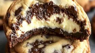 Käsekuchen gefüllte Schokoladenkekse