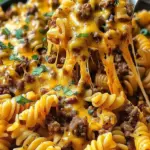 Käsige Rindfleisch-Taco-Nudeln – Ein Einfaches und Leckeres Gericht