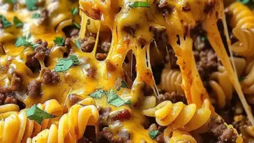 Käsige Rindfleisch-Taco-Nudeln – Ein Einfaches und Leckeres Gericht