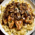 Hähnchen Marsala mit Butter-Nudeln