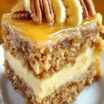 Dekadenter Karamell-Bananen-Pekannuss-Kuchen – Reichhaltiges und Feuchtes Dessert
