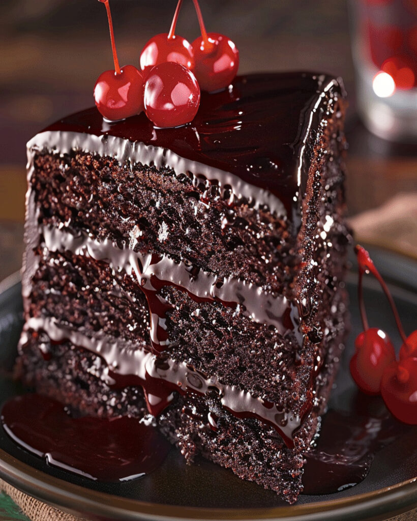Dekadentere Schokoladen-Kirschkuchen 1 Decadent Chocolate Cherry Cake Recipe Easy Dessert optimal recipes W2xEX 2x Q99 webp