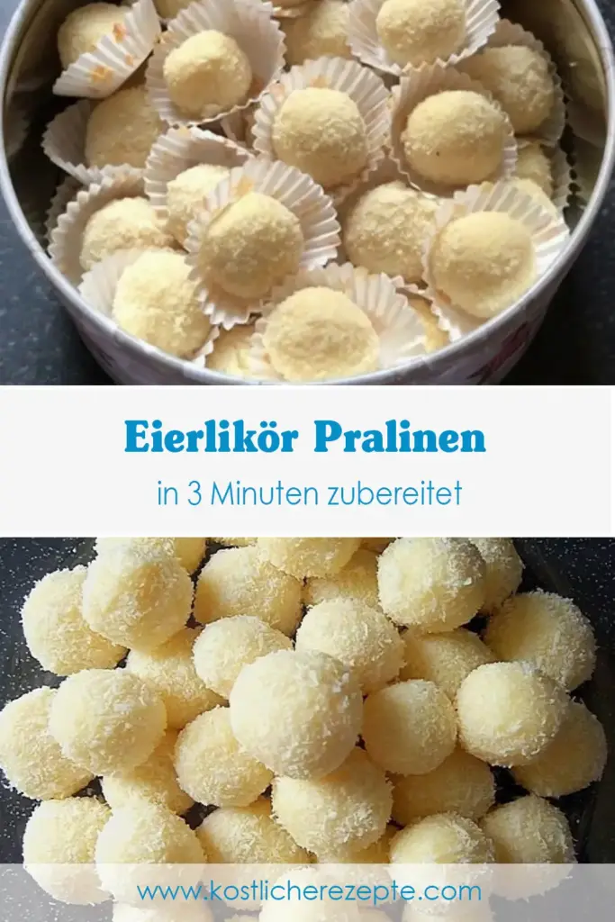 Eierlikör Pralinen in 3 Minuten zubereitet 1 Eierlikoer Pralinen in 3 Minuten zubereitet