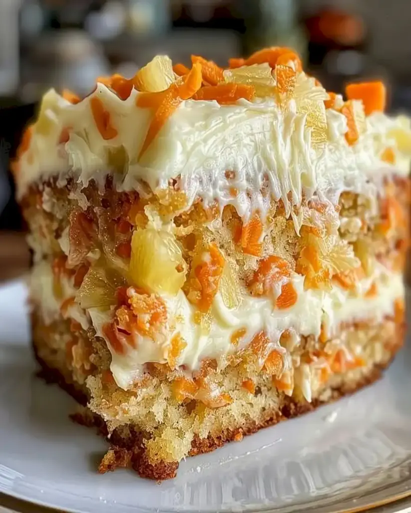 Karottenkuchen mit Ananas - Ein Hauch von Urlaubsfeeling 1 Hawaiian Pineapple Carrot Cream Cake optimal recipes W2xEX 2x Q99 webp