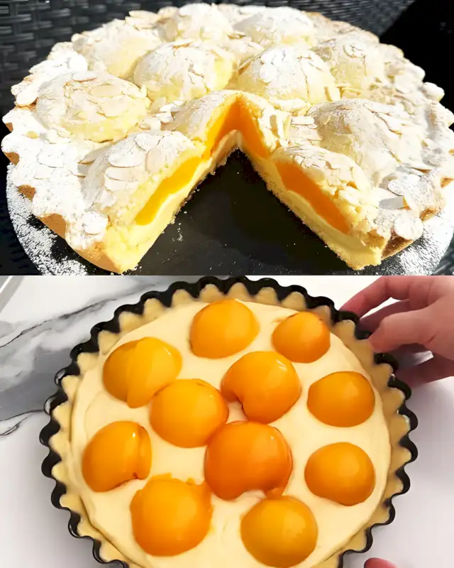 Heute gebacken, Italienische Zitronenkuchen mit 800 g Pfirsiche 1 Heute gebacken Italienische Zitronenkuchen mit 800 g