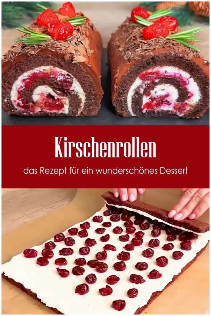 Kirschenrollen das Rezept für ein wunderschönes Dessert, perfekt für die Feiertage 1 Kirschenrollen das Rezept fuer ein wunderschoenes Dessert perfekt fuer die Feiertage