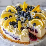 Zitronen-Heidelbeer-Cheesecake