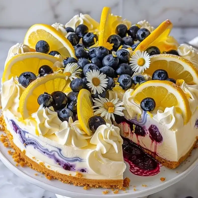 Zitronen-Heidelbeer-Cheesecake 1 Zitronen-Heidelbeer-Cheesecake