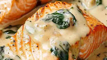 Lachs Florentiner Art | Einfache Ein-Pfannen-Mahlzeit in 25 Minuten