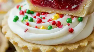 Himmlische Erdbeer-Marmelade Käsekuchen-Keksschalen