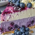 Weißer Schokoladen-Blaubeer-Käsekuchen – Cremig & Lecker