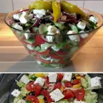 Alle lieben dieses Salat so lecker Bauernsalat mit 250 g Schafskaese W2xEX 2.5x Q99