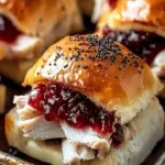Gebratene Cranberry-Türkei-Slider – Perfekter Feiertagsappetizer