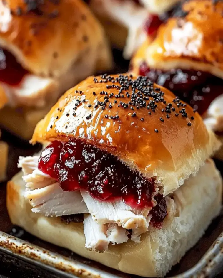 Gebratene Cranberry-Türkei-Slider – Perfekter Feiertagsappetizer