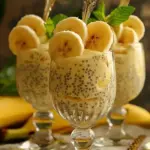 Bananen Chia Pudding Genuss Gesundes Fruehstueck Rezept
