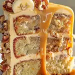 Bananen Pekan Karamell Torte