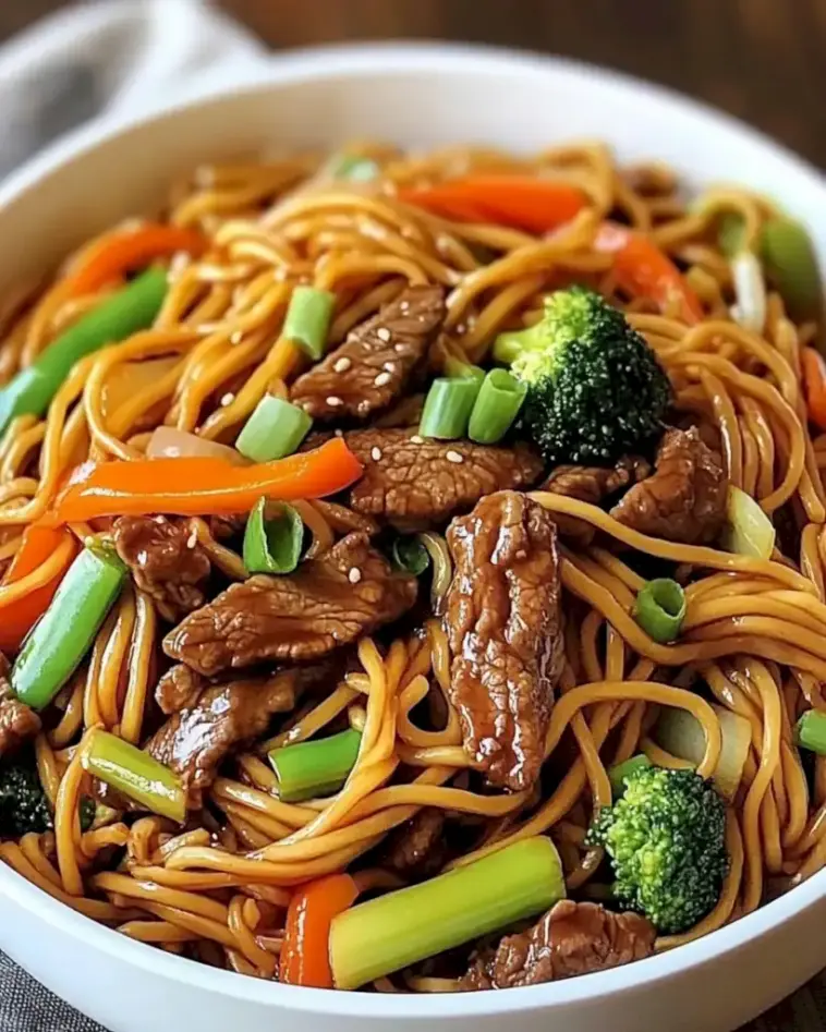 Rindfleisch Lo Mein Rezept – Einfache Hausgemachte Pfannennudeln