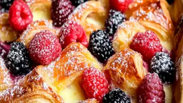 Beeren-Croissant-Auflauf Rezept – Einfaches Brunch-Gericht