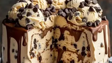 Eiskalter Keks-Teig-Traum: Schokoladeneis-Kuchen