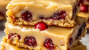 Cranberry Butterscotch Riegel – Süßes & Saures Dessert