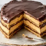 Cremiger Erdnussbutter-Schokoladen-Éclair-Genuss