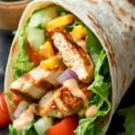 Gegrillter Haehnchenwrap mit Chipotle Mayonnaise