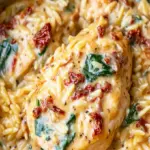 Gemuetliches Haehnchen Orzotto aus dem Slow Cooker