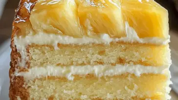 Hawaiianischer Ananas-Cremekuchen – Tropische Dessertfreude