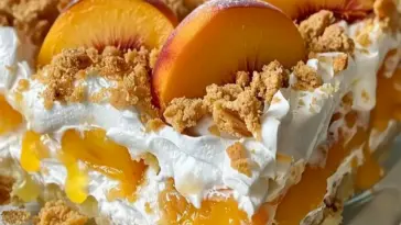 Himmlischer Pfirsich-Cobbler-Poke-Kuchen