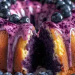 Heidelbeer Pudding Kuchen