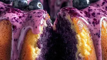 Heidelbeer Pudding Kuchen
