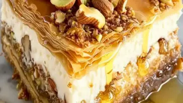 Honig Baklava Käsekuchen Rezept – Köstliches Dessert