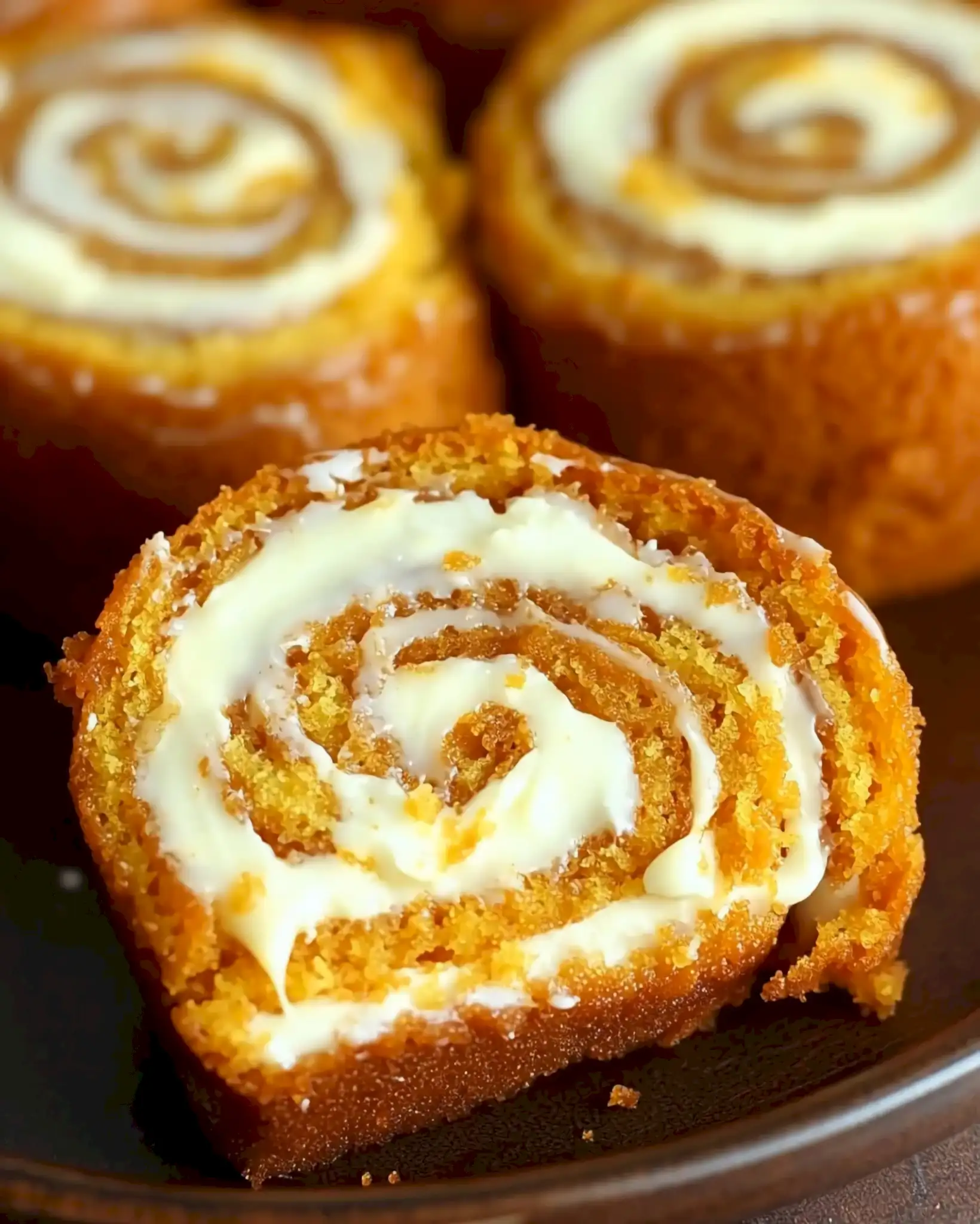 Köstlicher Kürbis-Roll mit Frischkäsefrosting 1 Köstlicher Kürbis-Roll mit Frischkäsefrosting