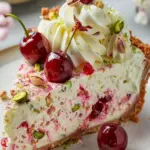 Limette Kirsche Pistazien Kaesekuchen