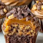 Luxurioese Karamell Schokoladen Cupcakes